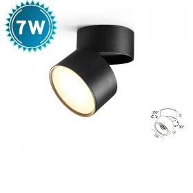 LED Folding Living Room Ceiling Lamp (Option: Black 7W-Warm light)