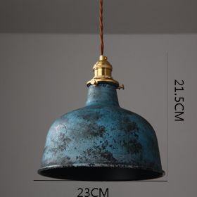 Cafe Simple Living Room Pendant Lamp (Option: Blue B)