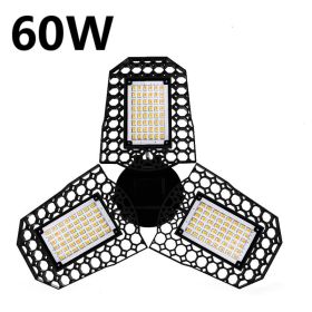 LED garage light 40W60W80W lighting (Option: Black-60W-Warm light)