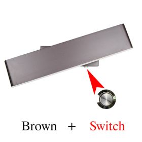 Bedside wall lamp modern led cross lamp (Option: Brownswitch-Neutral light)