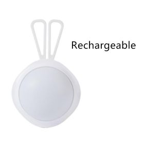 Induction charging LED dormitory bedside pat light (Option: White-Rechargeable)