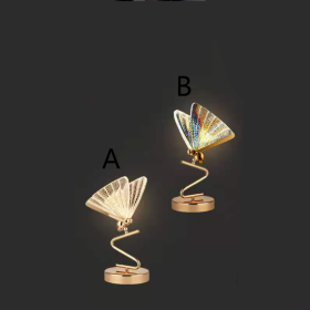 Hot Sale Butterfly Lamp Chandelier for Living Room Bedroom Bedside Staircase Hall Restaurant Art Indoor Lighting Decor (Option: B)