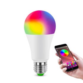 Led Smart Bluetooth Bulb Light Mobile Phone Dimming Color Music Group Control (size: Remote control control-RGBWW)