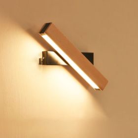 Wooden LED Wall Lamp Modern Adjustable Lighting Bar Restaurant Living Room Porch Wall Lamps Corridor Home Decor (Option: K)