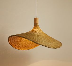 Bamboo Chandelier New Japanese Style Lamps (Option: 30cm-Without light source)