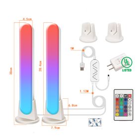 LED Computer Phantom Desktop WIFI Atmosphere Light (Option: White Bluetooth two pack-10W English gauge)