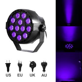 12pcs Ultraviolet UV Par Light Dyeing Background (Option: Purple-EU)