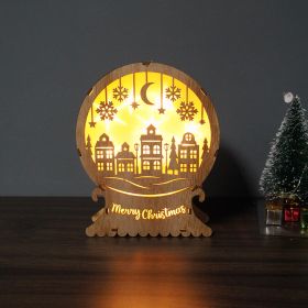 Christmas Supplies Led Lighting Wooden Decoration (Option: SDBJ 08)