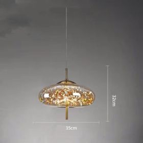 Creative Bedside Restaurant Small Chandelier (Option: Amber-C)