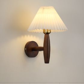 Bedside Living Room Creative And Personalized Wall Lamp (Option: Walnut-Tricolor)