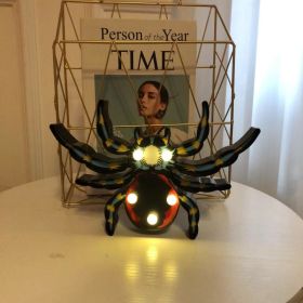 Halloween Lights Decoration LED Light Pumpkin Spider Bat Skull Outdoor Decorative Modeling Room Lights Decor Helloween Party (Option: Blue spider)