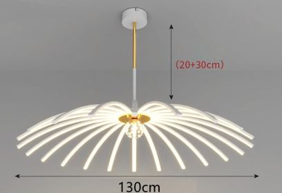 Led Chandelier In Dining Room Bedroom (Option: White A-22heads-Warm light)