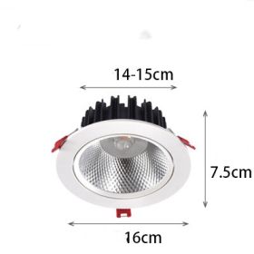 Household Wall Washing Lamp COB Spotlight Led Sky Lamp Angle Adjustable (Option: 30w-6000K)