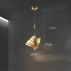 Butterfly Chandelier Bedside Enamelled Dining Hall Staircase (Option: Small colour-warm light)