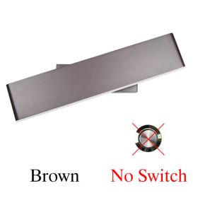 Bedside wall lamp modern led cross lamp (Option: Brown-Neutral light)