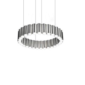 Nordic Chandelier Simple Modern Living Room Lamp Duplex Villa Bedroom Study (Option: Silver-80x15.5x200cm)