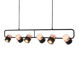 Simple Long Strip Minimalist Restaurant Household (Option: Rose Gold-6heads)