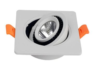 Embedded 360 Degree Dimmable LED Spotlights (Option: 7W Single head-Pure white)