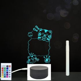 3D Acrylic Board Handwriting Message Board LED Light (Option: Style10-Black B)