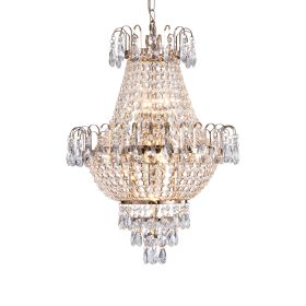 Gold Crystal Chandeliers,Large Contemporary Luxury Ceiling Lighting for Living Room Dining Room Bedroom Hallway (Color: Gold)