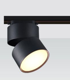 Living Room Ceiling Folding Tube Light (Option: 12W black body-Type of track-Neutral light 4000k)