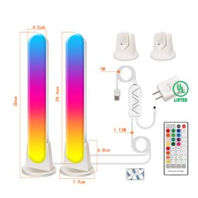 LED Computer Phantom Desktop WIFI Atmosphere Light (Option: WIFI Bluetooth two white-10W English gauge)