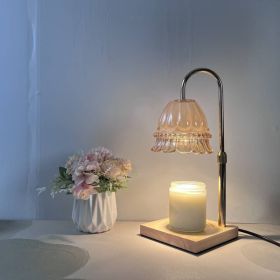 Adjustable Aromatherapy Wax Lamp Bedroom (Option: Taiwan US 110v Dimming-Lily Lifting Two Bulbs)