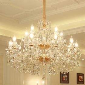 Luxury Crystal Chandelier In Living Room (Option: 15Lights with LED)