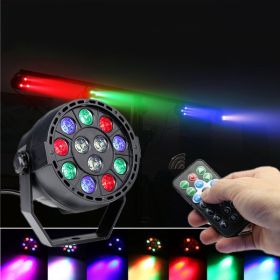 12pcs Ultraviolet UV Par Light Dyeing Background (Option: Remote control-EU)