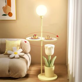 Tulip Floor Lamp Children's Bedroom Bedside Lamp Net Red Decoration Pieces (Option: Yellow-US)